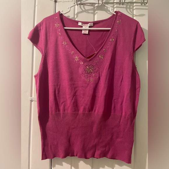 Nine & company silk/cotton sweater X-large NWT - Picture 1 of 5